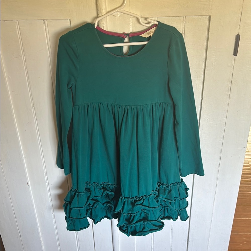 Matilda Jane Green Babydoll Dress with Bell Sleeves